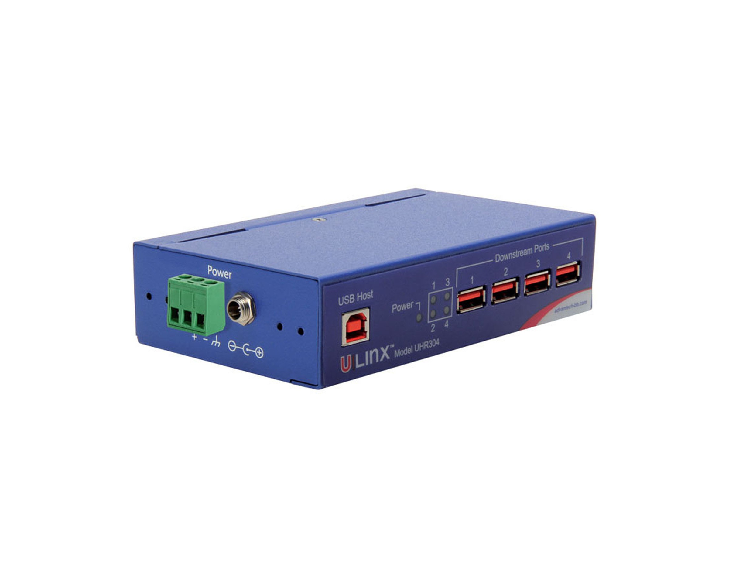 Advantech BB-UHR304 USB 2.0 Hub, 4 Port, Industrial, Isolated ...