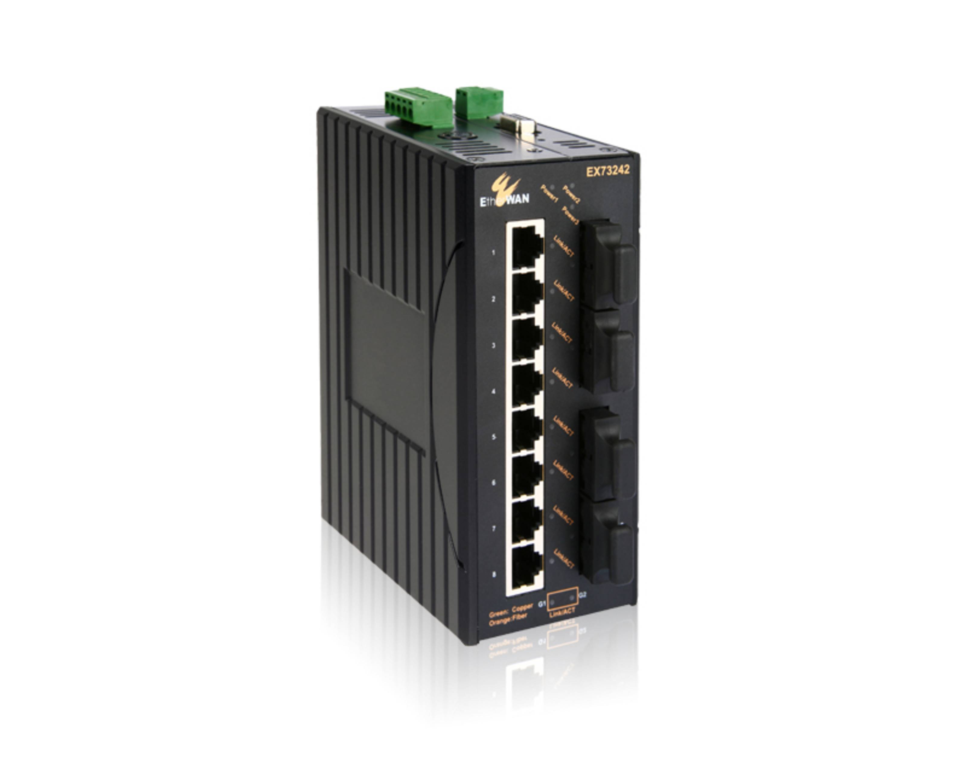 EtherWAN EX73402-0BB | Industrial Ethernet Switches