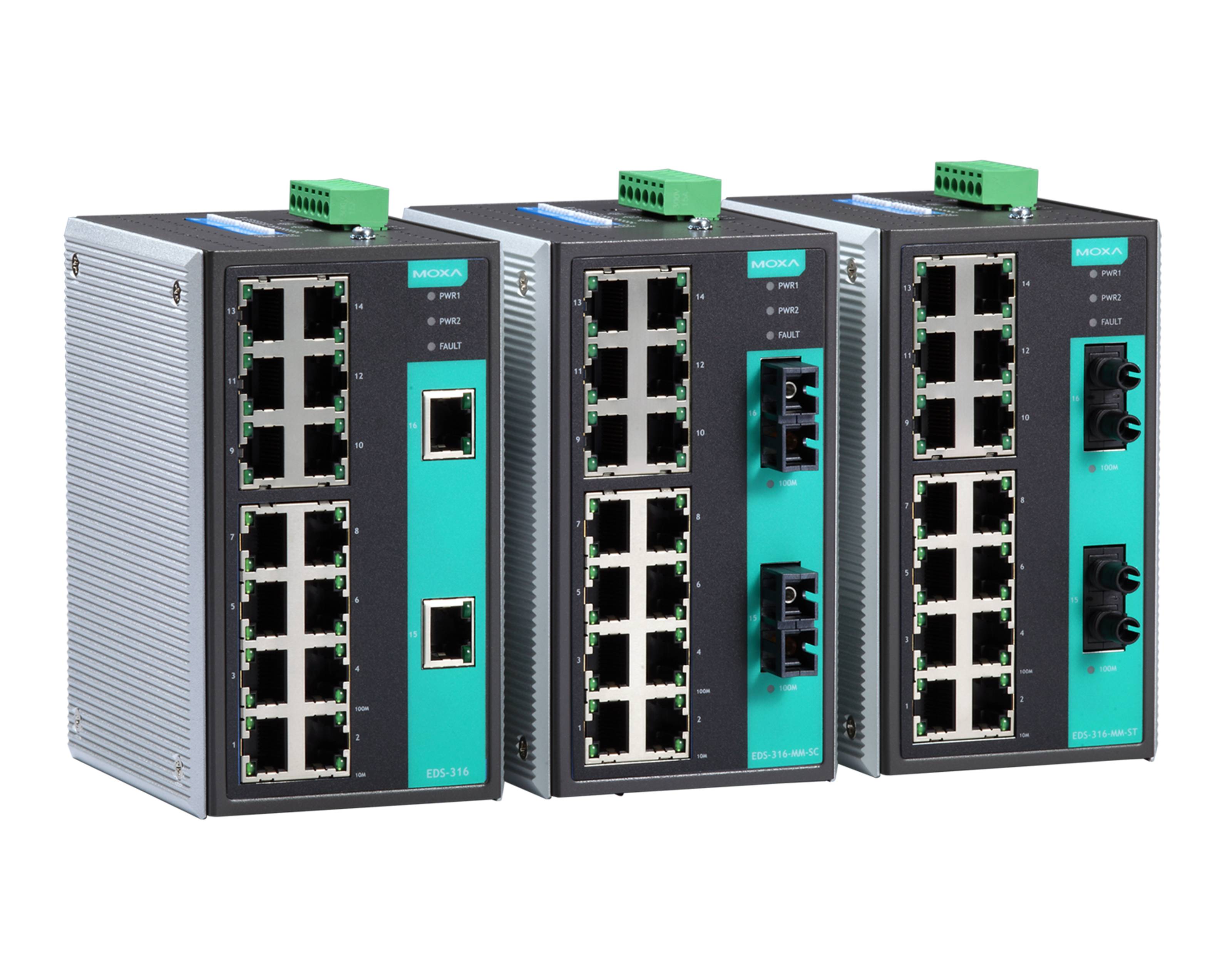 Moxa EDS-316 series | Industrial Ethernet